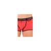 Mini-Pants rouge échancré avec zip 